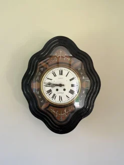 Pamono Antique Victorian French Wall Clock, 1860s><noscript><img width=