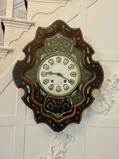 Hot Pamono Antique Victorian French Wall Clock, 1860