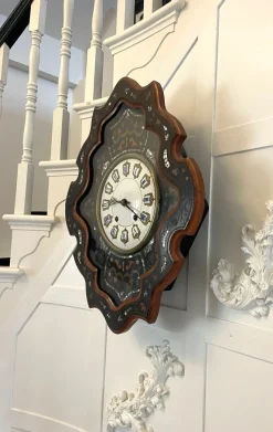 Hot Pamono Antique Victorian French Wall Clock, 1860