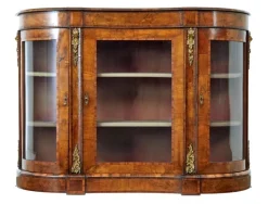Best Pamono Antique Victorian Glazed Burr Walnut Sideboard, 1800s