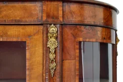 Best Pamono Antique Victorian Glazed Burr Walnut Sideboard, 1800s