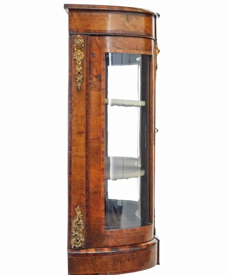 Best Pamono Antique Victorian Glazed Burr Walnut Sideboard, 1800s