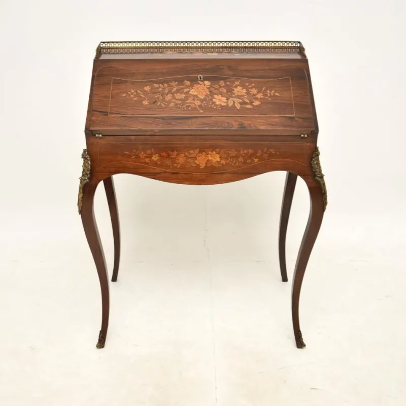 Discount Pamono Antique Victorian Inlaid Bureau, 1880s