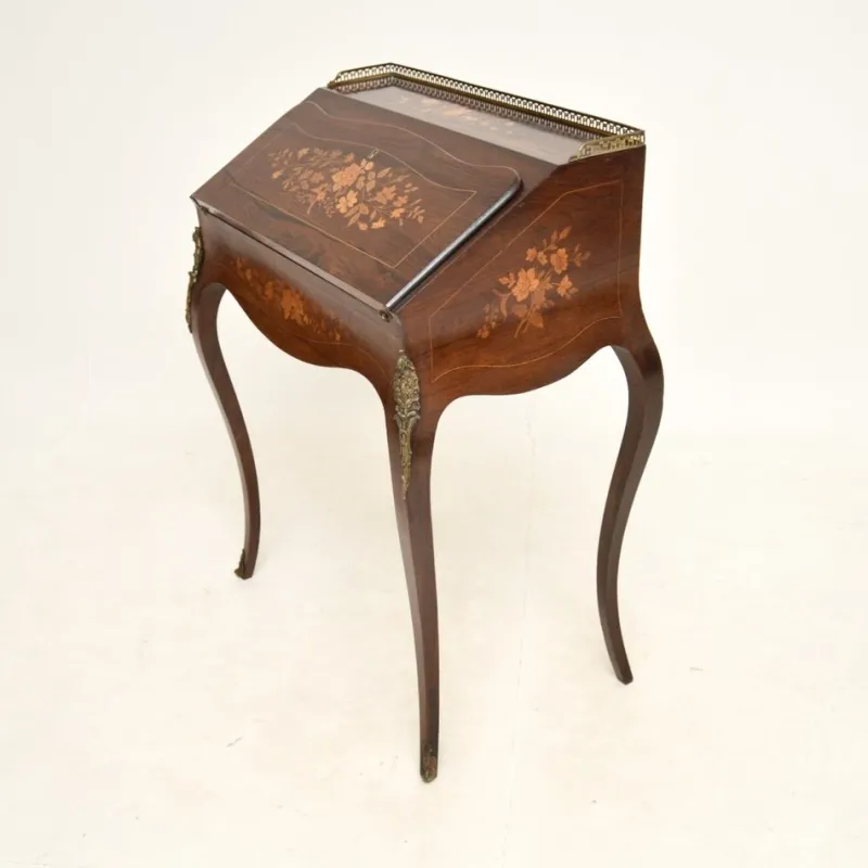 Discount Pamono Antique Victorian Inlaid Bureau, 1880s