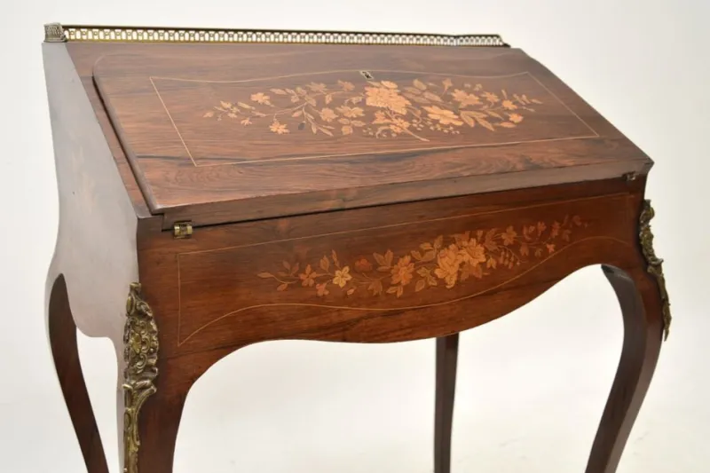 Discount Pamono Antique Victorian Inlaid Bureau, 1880s