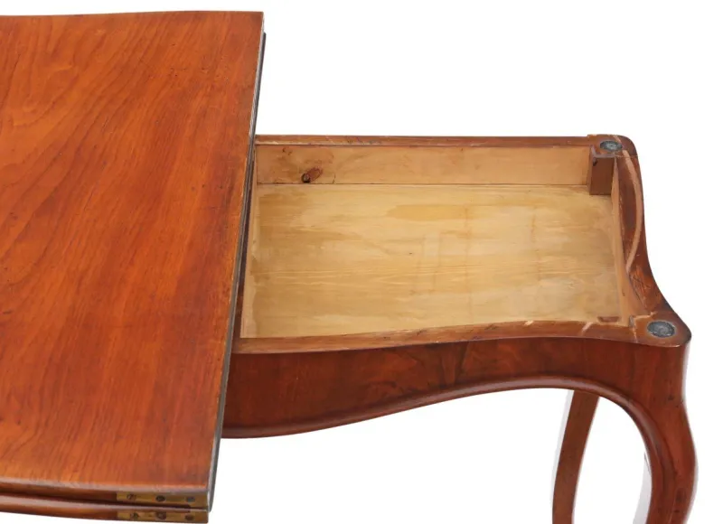 Pamono Antique Victorian Mahogany Folding Card or Tea Table, 1880s