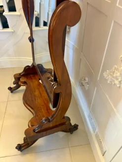 Online Pamono Antique Victorian Mahogany Cheval Mirror, 1860s