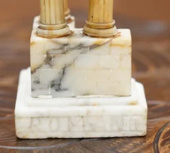 Pamono Antique Victorian Marble Roman Ruins Grand Tour Statue Sculpture Columns Pillars
