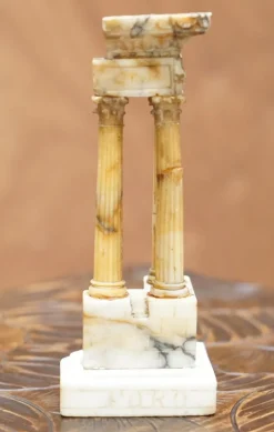 Pamono Antique Victorian Marble Roman Ruins Grand Tour Statue Sculpture Columns Pillars