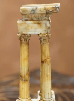 Pamono Antique Victorian Marble Roman Ruins Grand Tour Statue Sculpture Columns Pillars