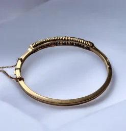 Pamono Antique Victorian Natural Blue Sapphire and Diamonds Bracelet, 1880><noscript><img width=