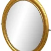 Pamono Antique Victorian Oval Gilt Mirror, 1870> Mirrors