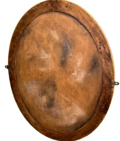 Pamono Antique Victorian Oval Gilt Mirror, 1870><noscript><img width=