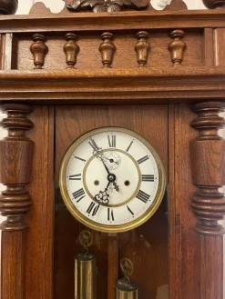 Best Pamono Antique Victorian Quality Carved Oak Vienna Wall Clock, 1860