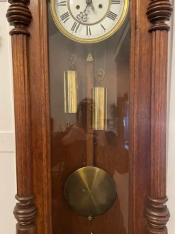Best Pamono Antique Victorian Quality Carved Oak Vienna Wall Clock, 1860