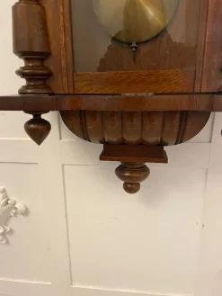 Best Pamono Antique Victorian Quality Carved Oak Vienna Wall Clock, 1860