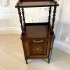 Clearance Pamono Antique Victorian Rosewood Marquetry Inlaid Coal Box, 1880s