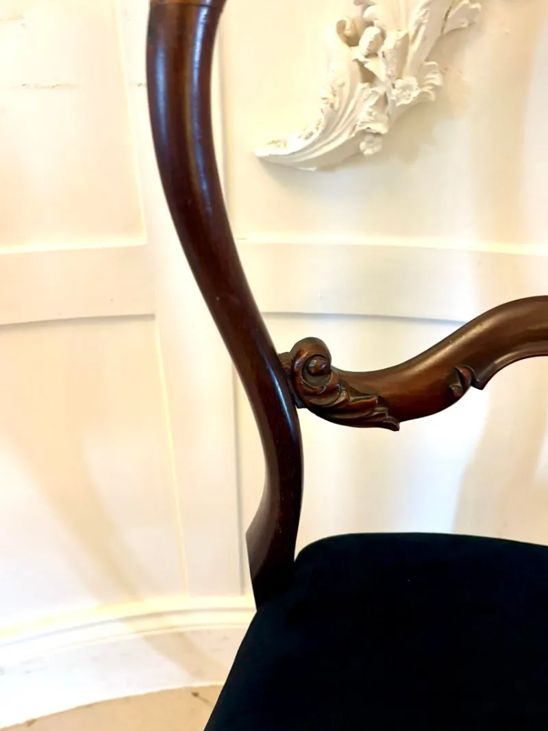 Pamono Antique Victorian Rosewood Dining Chairs, 1850s, Set of 10> Side Chairs & Dining Chairs