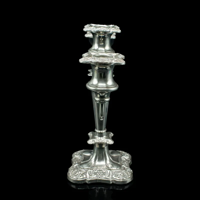 Discount Pamono Antique Victorian Silver Plated Candelabra, 1890s
