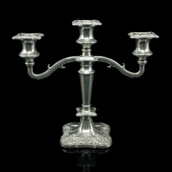 Discount Pamono Antique Victorian Silver Plated Candelabra, 1890s