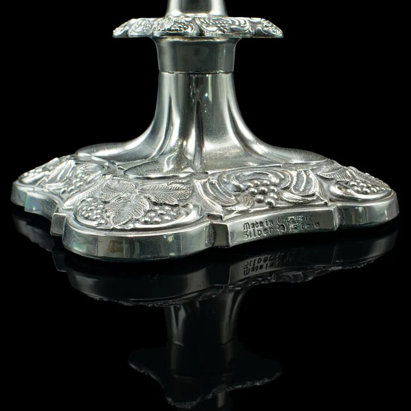 Discount Pamono Antique Victorian Silver Plated Candelabra, 1890s