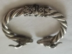New Pamono Antique Victorian Silver Ram's Head Bracelet