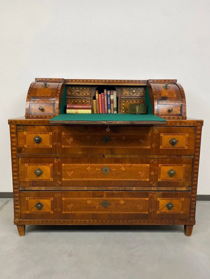 Pamono Antique Vienna Secretaire in Wood, 1790> Secretaires