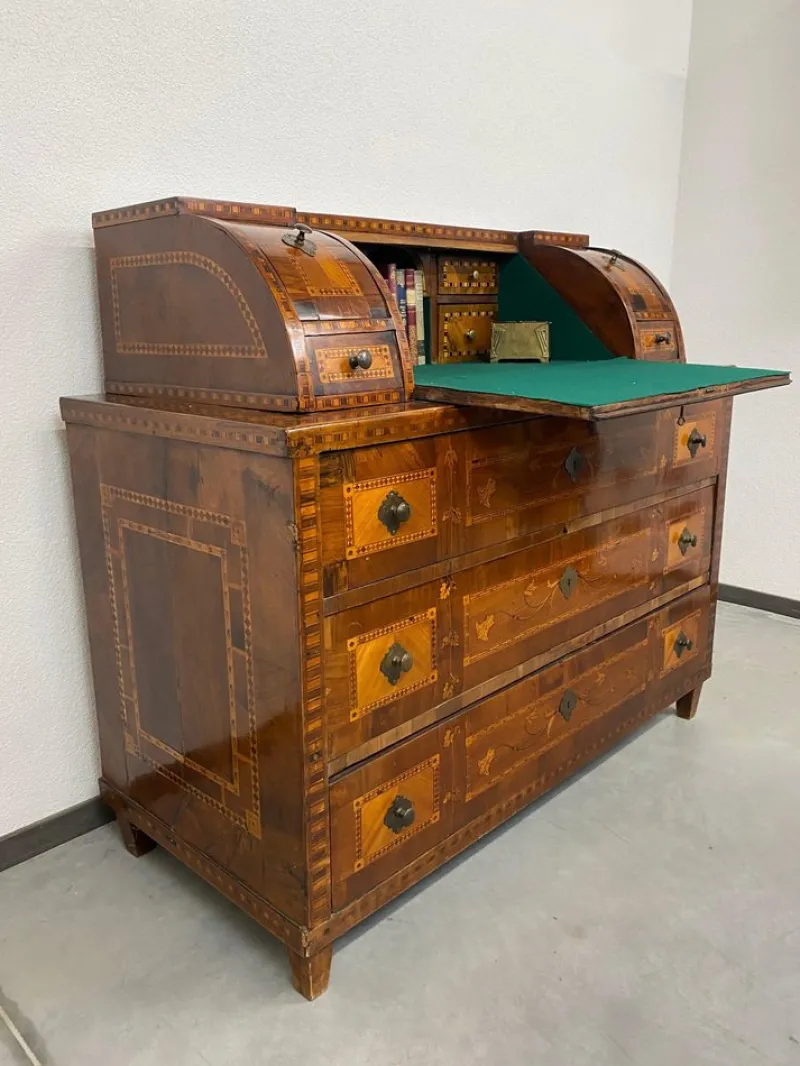 Pamono Antique Vienna Secretaire in Wood, 1790> Secretaires