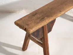 Pamono Antique Wabi Sabi Style Bench, 1870s><noscript><img width=