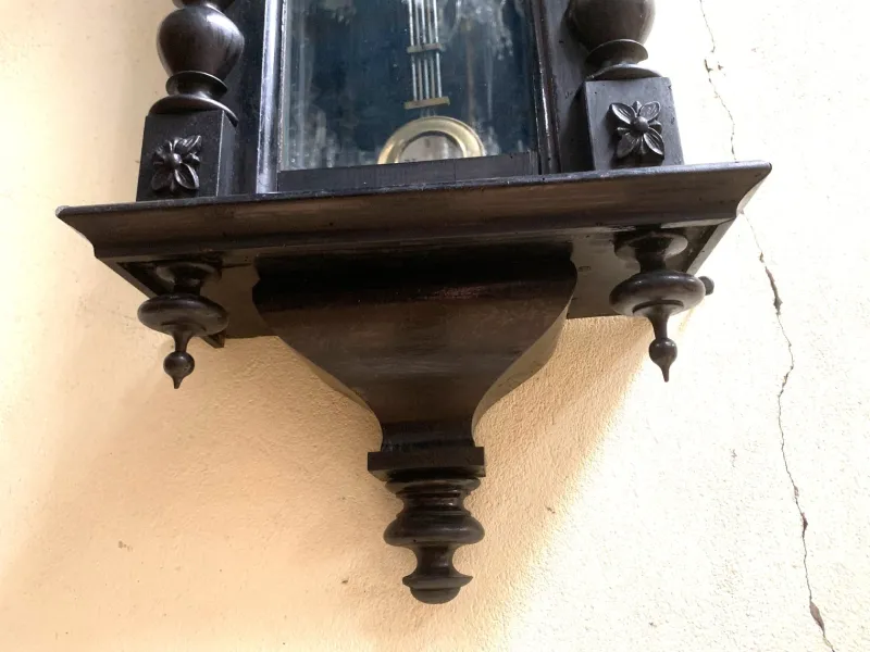 Pamono Antique Wall Clock from Junghans, 1880s> Clocks