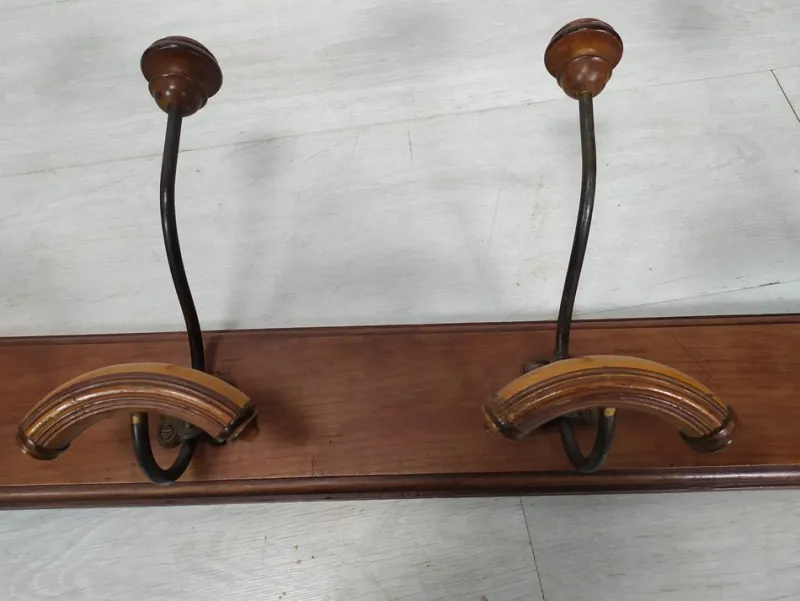Pamono Antique Wall-Mounted Coat Rack> Racks, Hooks & Valets