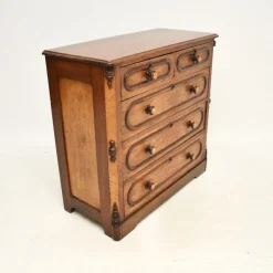 Best Pamono Antique Walnut Chest of Drawers, 1830s