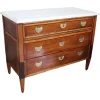 Discount Pamono Antique Walnut Chest of Drawers with Marble Top, 1700s