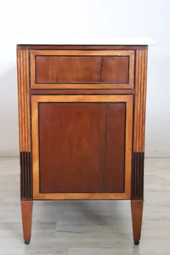 Discount Pamono Antique Walnut Chest of Drawers with Marble Top, 1700s