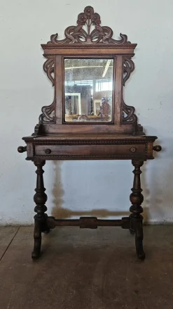 Pamono Antique Walnut Dressing Table with Friezes> Dressing Tables