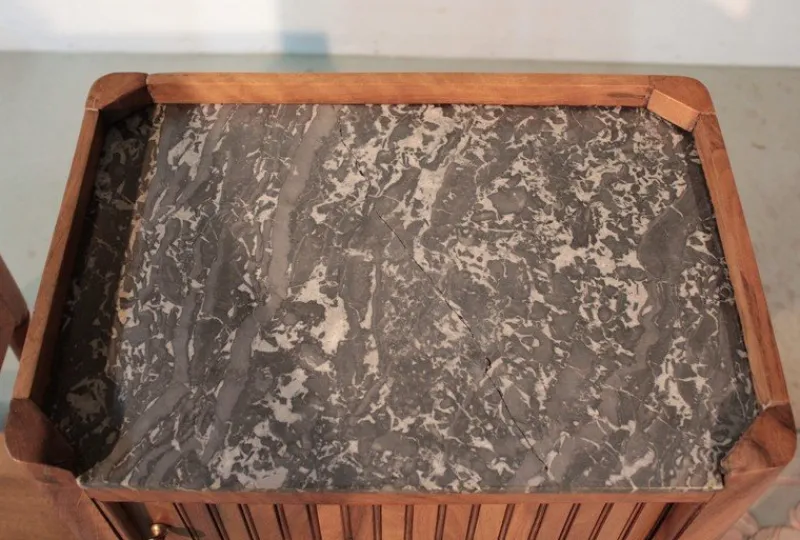 Pamono Antique Walnut Nightstand> Nightstands