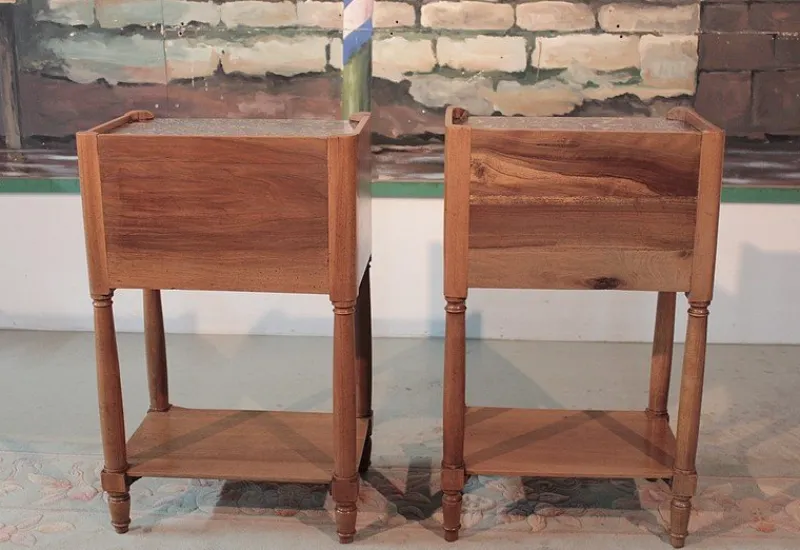 Pamono Antique Walnut Nightstand> Nightstands