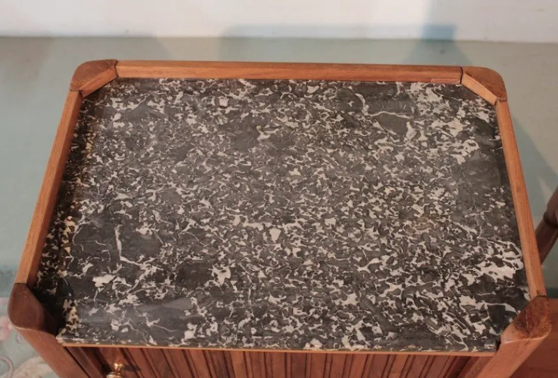 Pamono Antique Walnut Nightstand> Nightstands