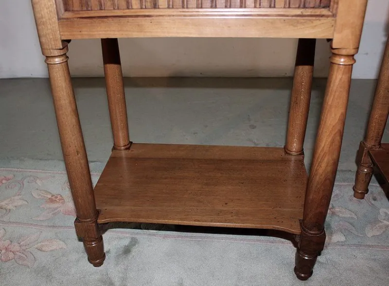 Pamono Antique Walnut Nightstand> Nightstands