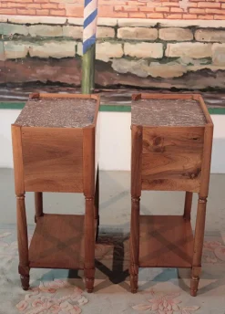 Pamono Antique Walnut Nightstand><noscript><img width=
