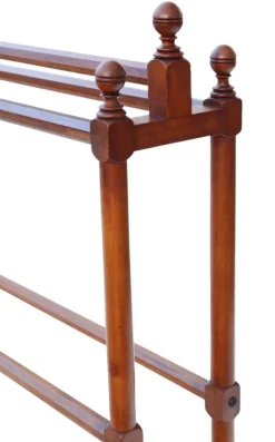 Discount Pamono Antique Walnut Towel Rail Stand, 1900s
