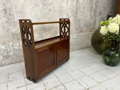Online Pamono Antique Walnut Wall Mounted Cabinet, 1890s