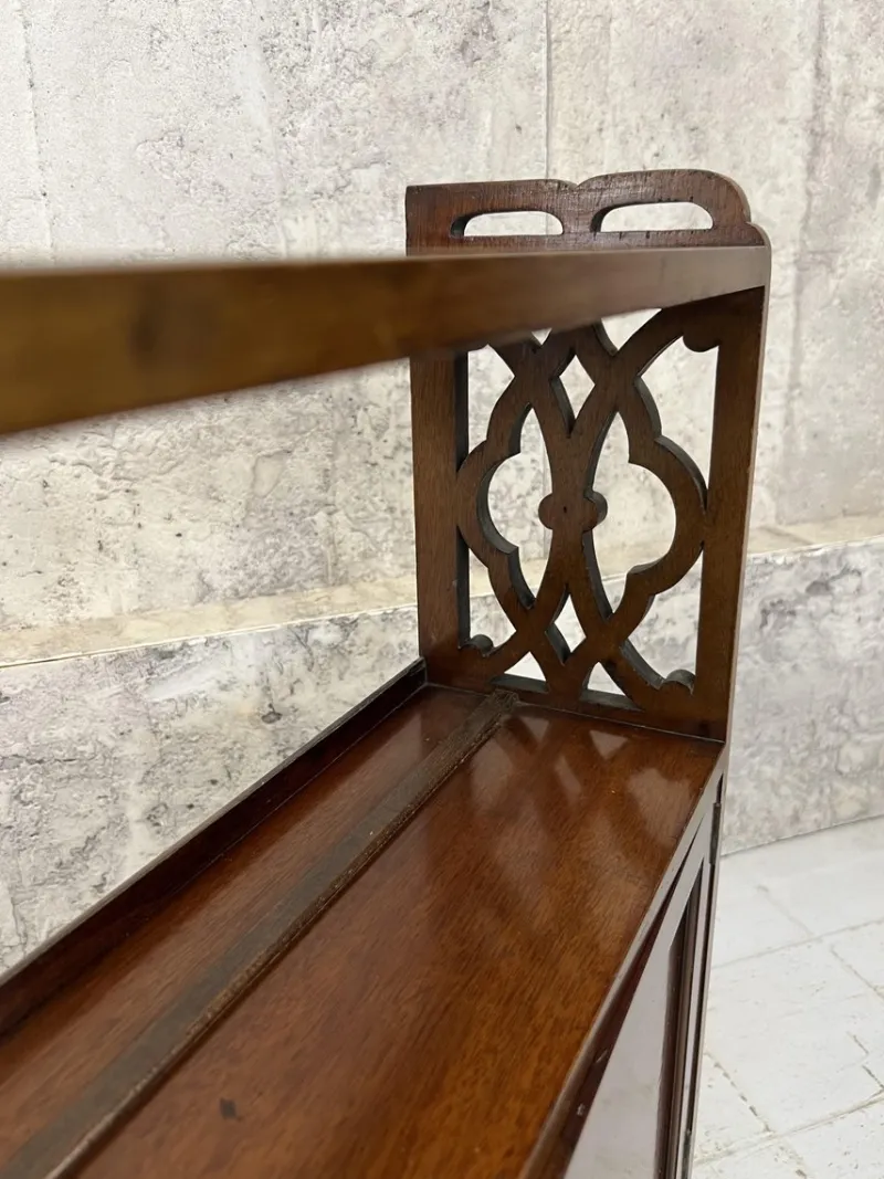 Online Pamono Antique Walnut Wall Mounted Cabinet, 1890s