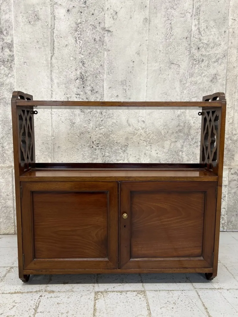 Online Pamono Antique Walnut Wall Mounted Cabinet, 1890s