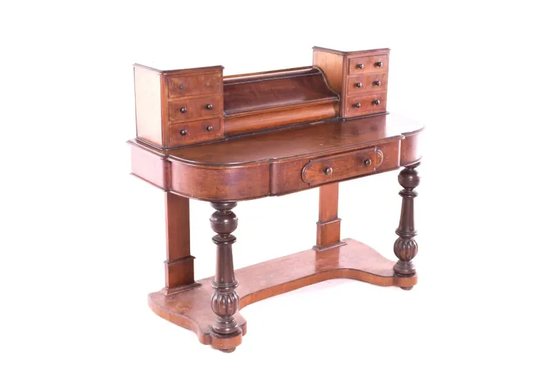 Pamono Antique Walnut Writing Desk, England> Secretaires