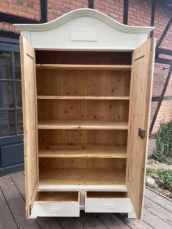 Pamono Antique Wardrobe in Fir, 1890s><noscript><img width=