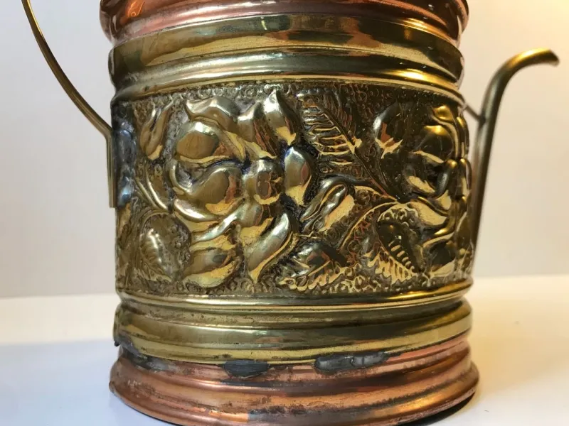 Pamono Antique Watering Can in Copper and Brass> Garden Accessories