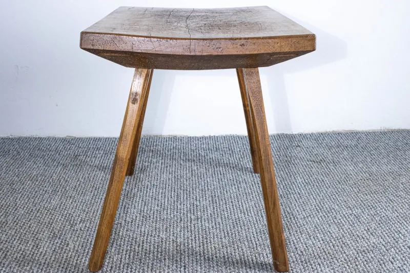Online Pamono Antique Waxed Butcher's Block Table, Late 19th Century