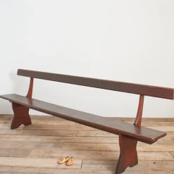 Clearance Pamono Antique Welsh Chapel Bench