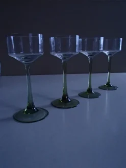 Pamono Antique White Wine Crystal Glasses, Set of 10><noscript><img width=